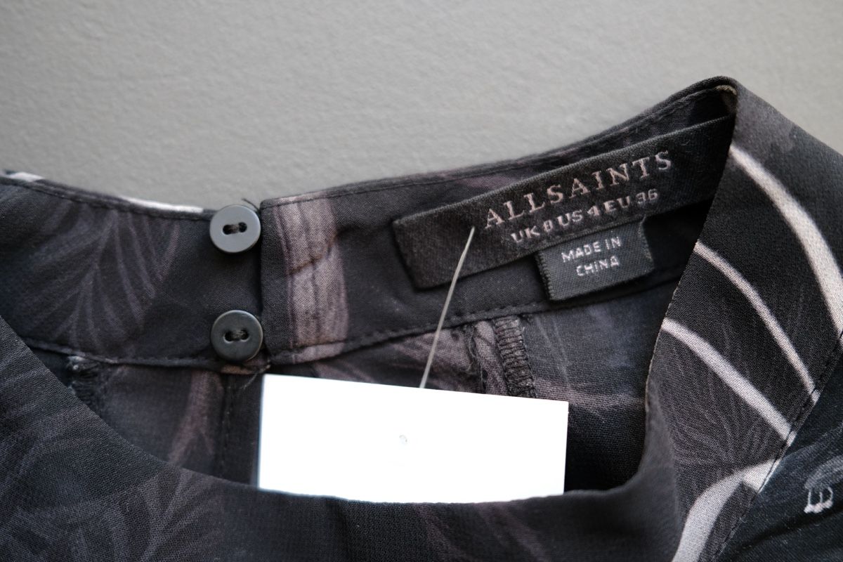 Allsaints Vestiti: ALL SAINTS KLEID SCHWARZ FLORAL – Usato da Wallisellen venduto da lis_8fkh 1