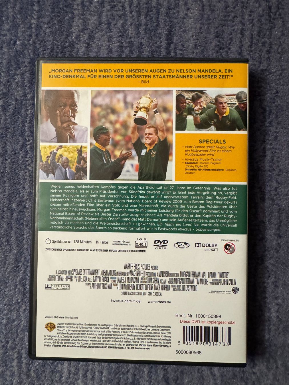 Alle DVDs: DVD Invictus – Gebraucht aus Winterthur von Malve00 1