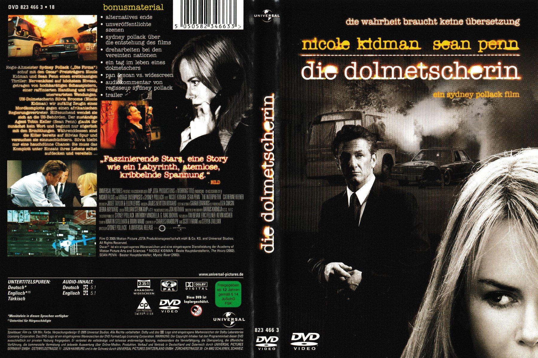 Alle DVDs: DVD - Die Dolmetscherin – Gebraucht aus Langnau am Albis von MediaRescuerKeLoX