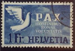 3227) 270, PAX Friedenstaube  Eckstempel Kt. 100.-