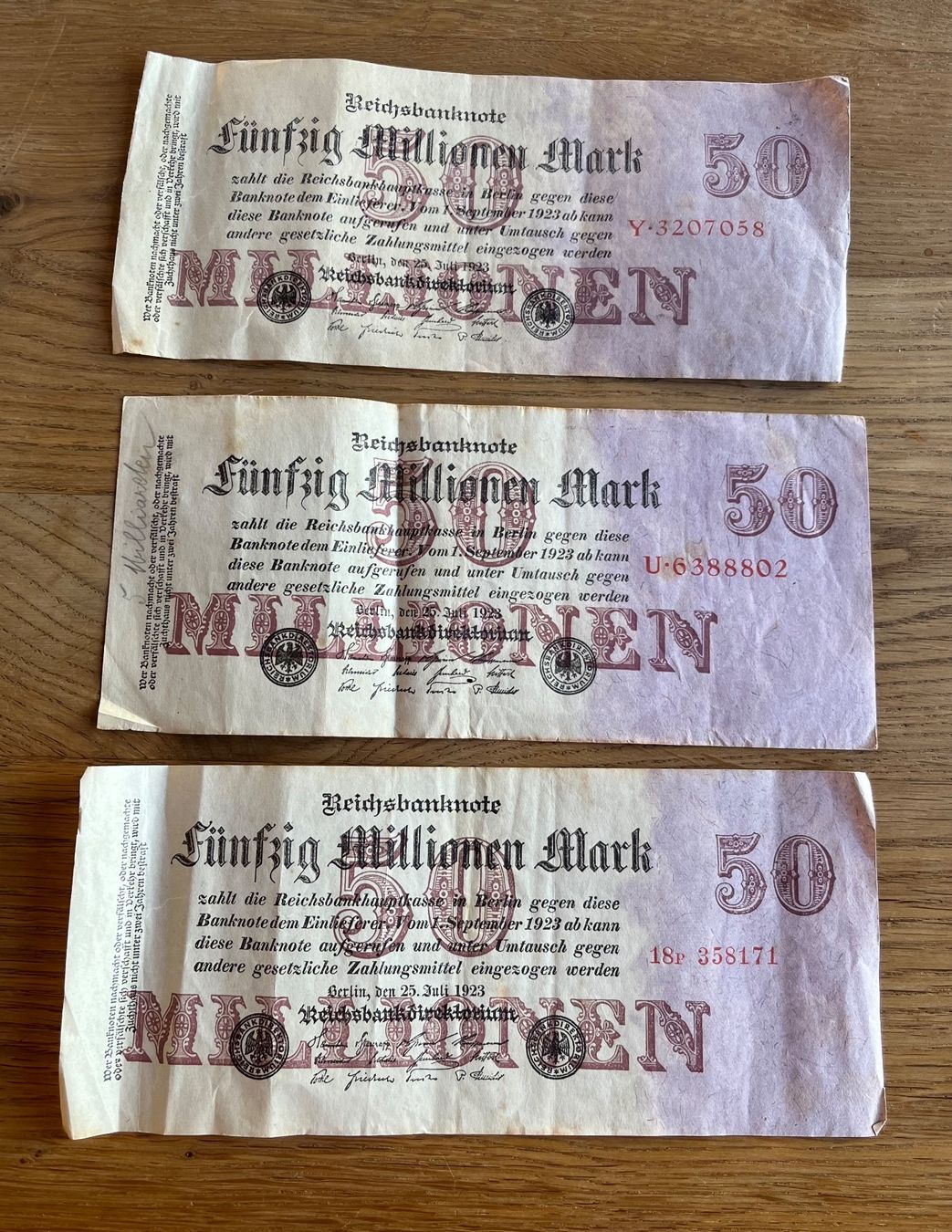 Banconote: Reichsbanknoten Sammlung – Usato da Steckborn venduto da C.Alexandropoulos 3