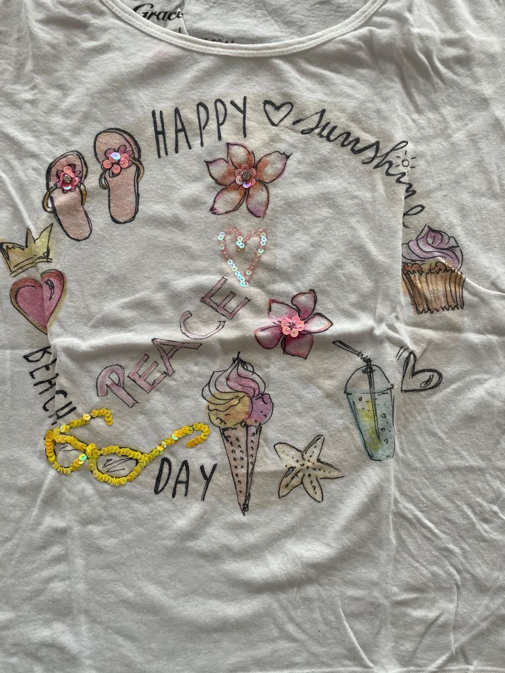 T-shirt: Grace T-Shirt mit Pailletten – Nuovo (secondo la descrizione) da Unteriberg venduto da fae_2gz2 1