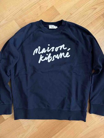 Maison Kitsuné Pullover in Blau, Grösse L
