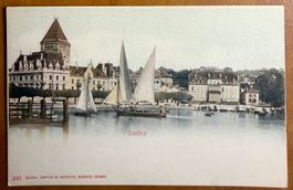 Lausanne - Ouchy - Voiliers devant le château