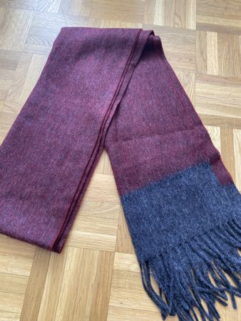 Cashmere und Schurwolle Schal Burgundy