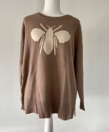 Kaschmir Pullover Hemisphere Gr. S Trendfarbe Mocha Mousse