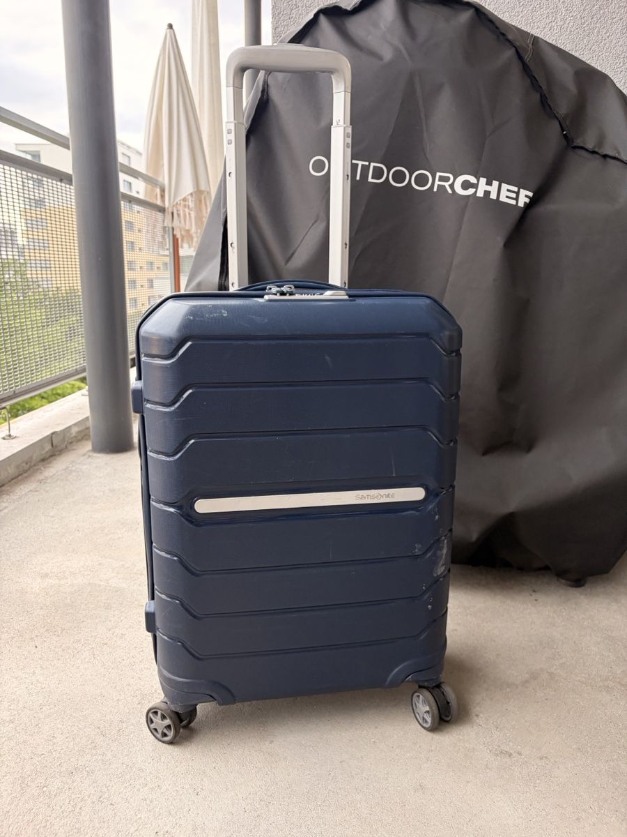 Samsonite Valigie: Samsonite Hartschalenkoffer blau gebraucht – Usato da Zug venduto da Mercando