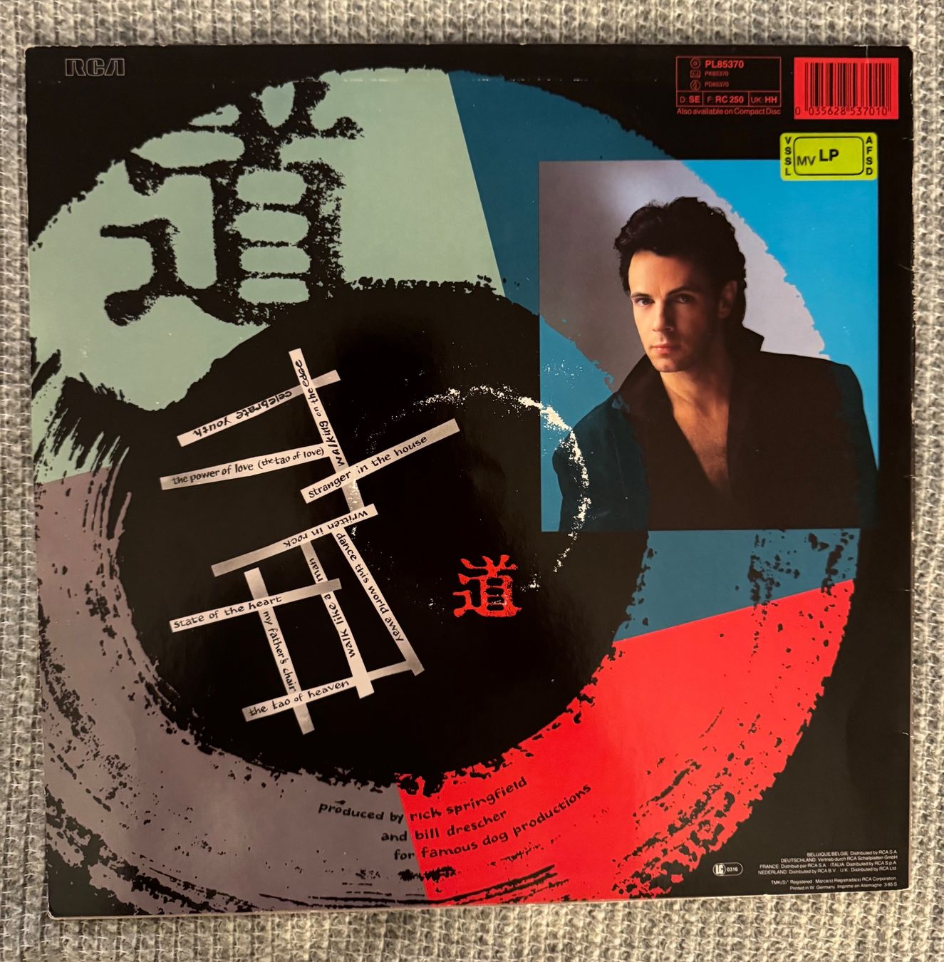 Vinyles: Rick Springfield - Tao - LP - 1985 – D'occasion à Rorbas par BlackstarRecords 1