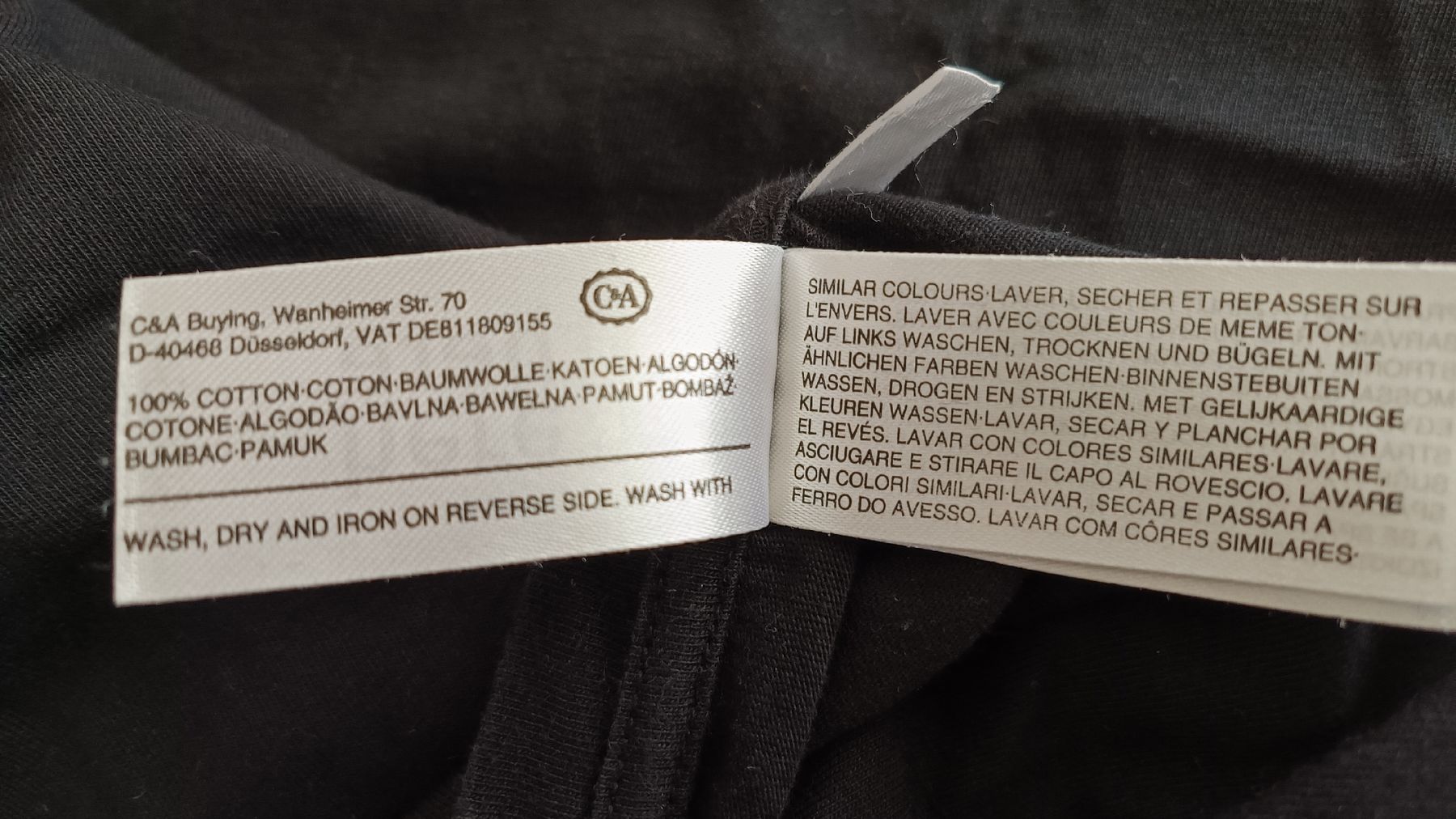 C&A Camicette, T-shirt & Top: T-Shirt 158/164 schwarz – Usato da Villmergen venduto da toptip1970 4