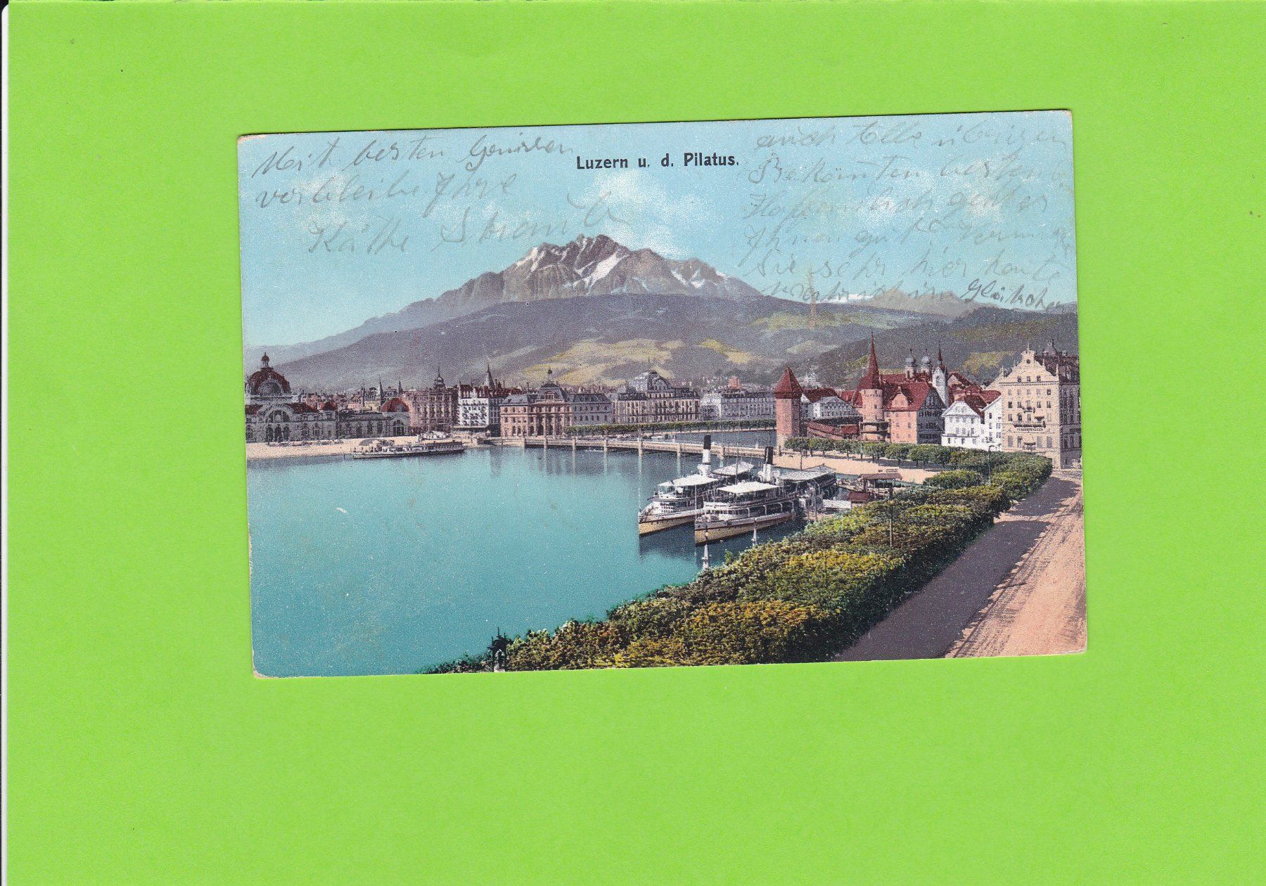 Cartoline postali: Luzern und der Pilatus – Usato da St. Peterzell venduto da neckertal