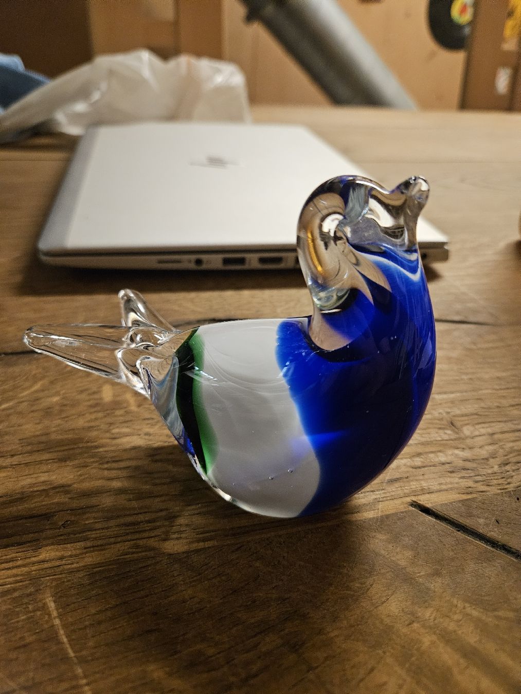 Murano Statuette: Blaue Glasfigur Vogel (T1) – Usato da Rorschach venduto da TimelessTrading 1