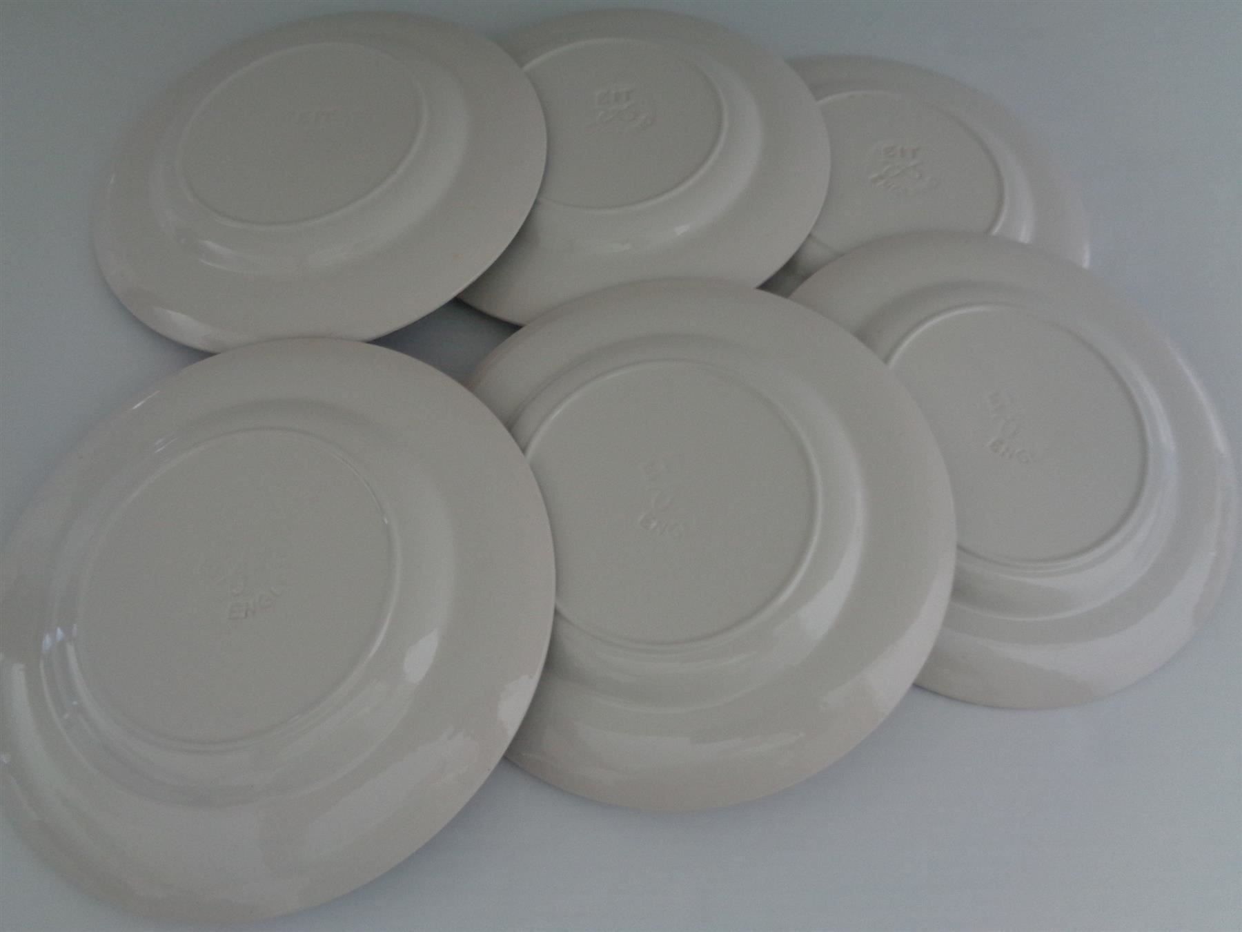 Teller: 6 Dessertteller - Ironstone England blau – Gebraucht aus Chur von omonia 7