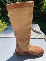 Unikat -  Lederstiefel handgearbeitet , aus Karpathos