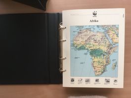 WWF Briefmarken-Album Sammlung «Bedrohte Tiere Afrikas»