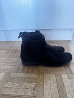 Schwarze Stiefel Gr. 39 Echtleder