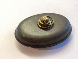 Alte Spielzeug Bettflasche mit Messing Verschluss