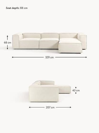 Divani: Modulares Sofa Lennon (4-Sitzer) mit Hocker  – Usato da Otelfingen venduto da Yuji_Outlet 4