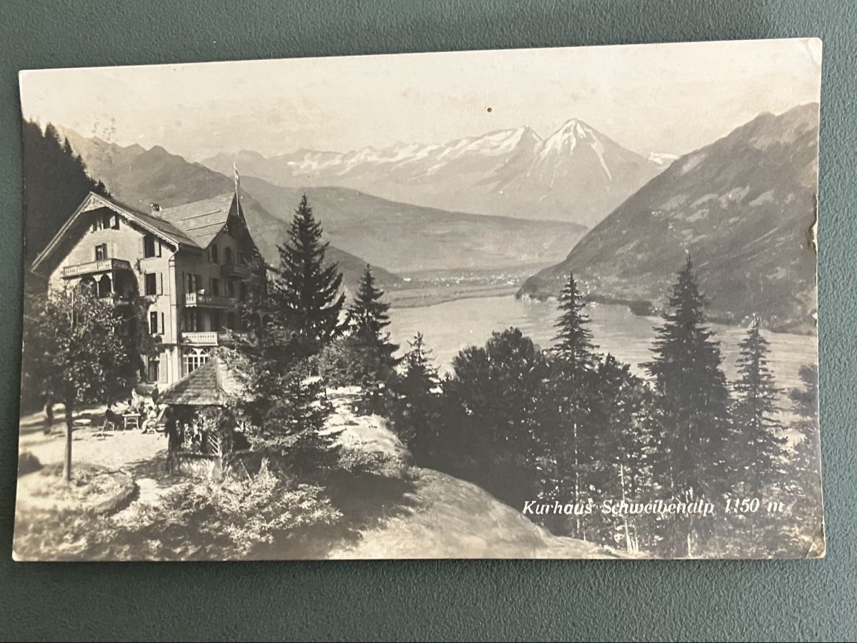 Ansichtskarten: Ansichtskarte Kurhaus, Schweibenalp, Brienz, BE – Gebraucht aus Bauma von Baumer71