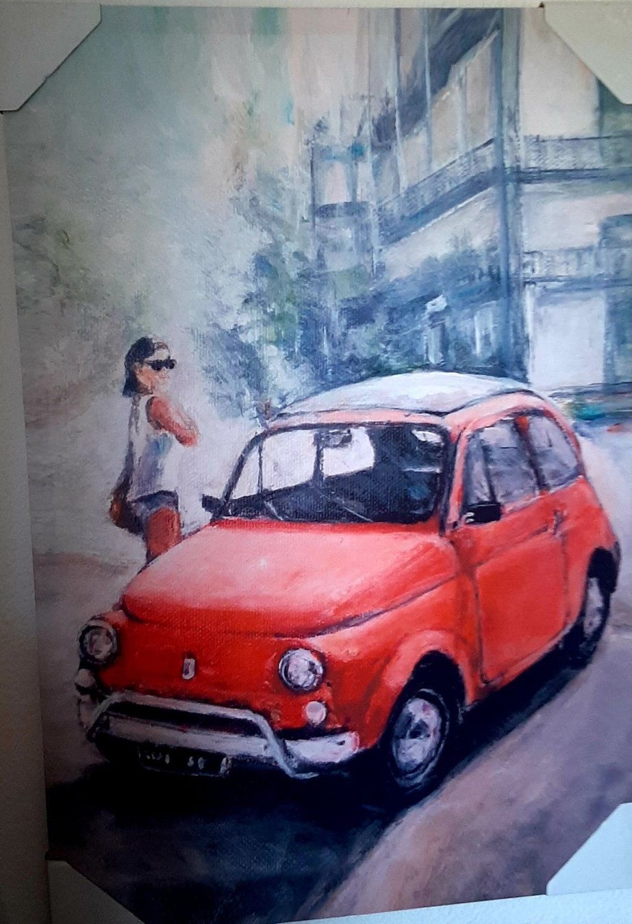Foto & Immagini: Fiat 500 classic Oldtimer LED Kunstbild – Nuovo e nell'imballaggio originale da Kilchberg ZH venduto da ruedi34 5