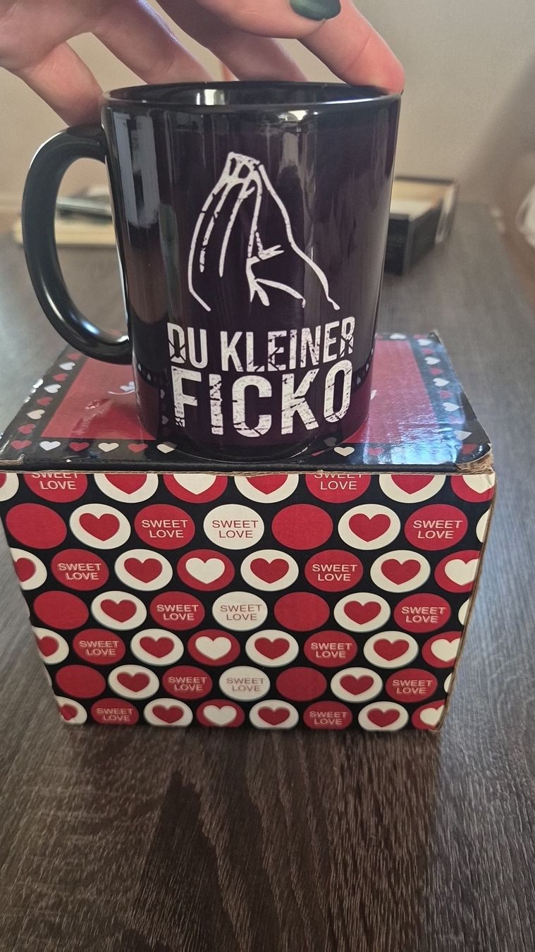 Tazze: Tasse "Du kleiner Ficko" mit Geschenkbox – Nuovo e nell'imballaggio originale da Zofingen venduto da Just_That_Thing