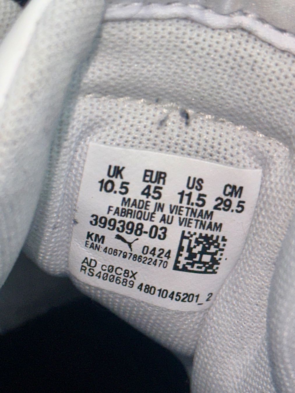 Puma Scarpe da uomo: Puma Sneakers Herren, Grösse 45, black white – Usato da Aarau venduto da KorgPA 7