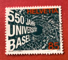 Nr.1348 mit Stempel 550 Jahre Universität Basel 2010  