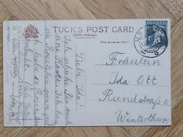 1919, Postkarte nach Winterthur mit interessanten Abart!