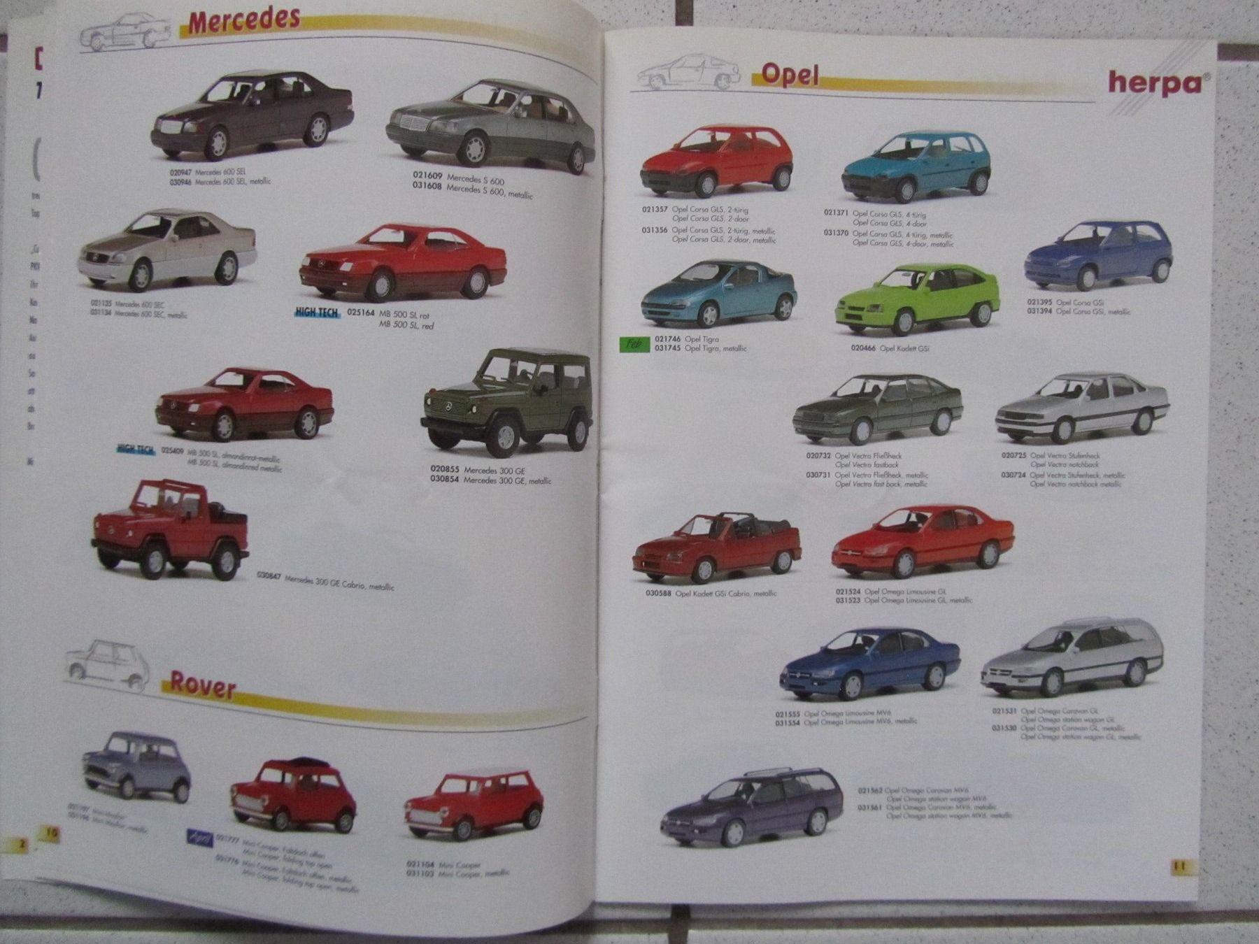 Herpa Modellautos: herpa, Automodell-Katalog 1995 – Gebraucht aus Weiningen ZH von dietsch57 2