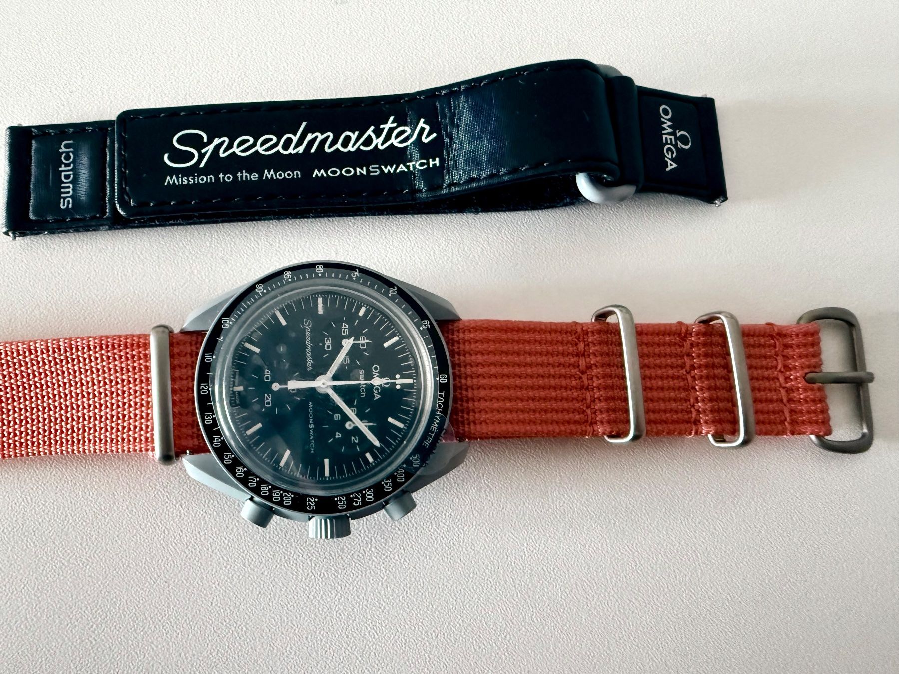Swatch Uhren: Bracelet NATO Corail pour OMEGA x SWATCH Mission to the Moon – Neu (gemäss Beschreibung) aus Le Mont-sur-Lausanne von LycaGallery