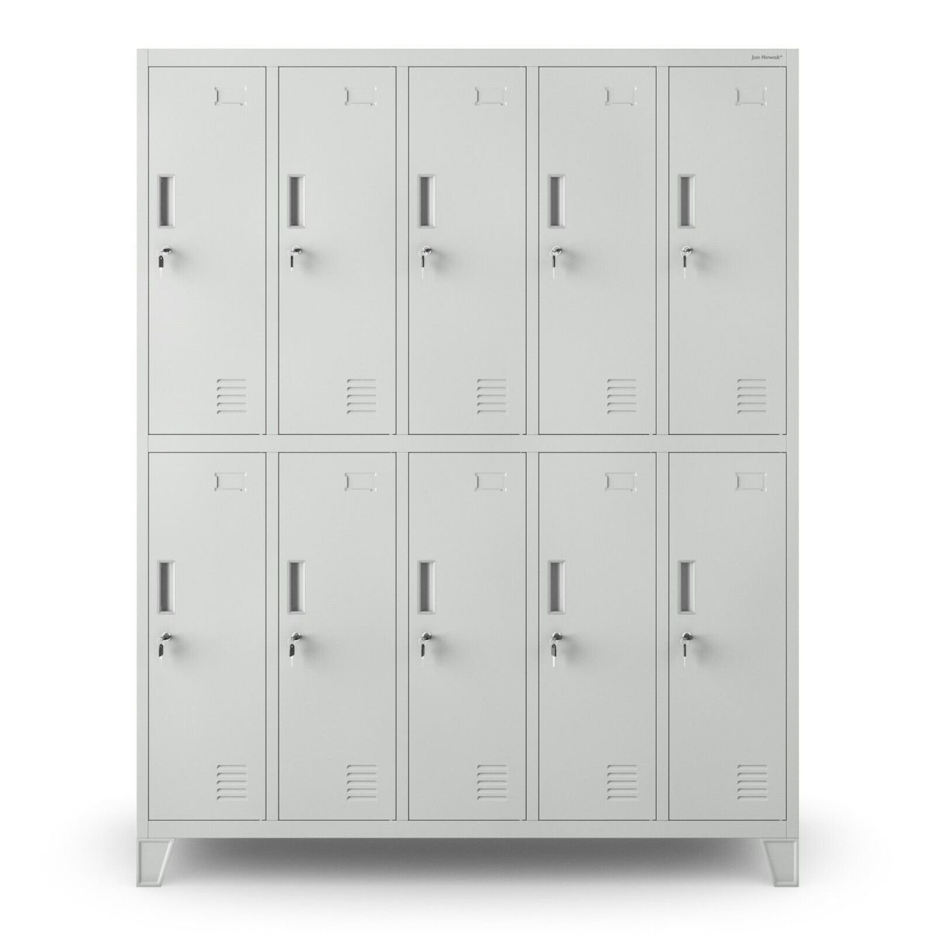 Schränke: Schliessfachschrank 10 Fächer - Grau/Grau – Neu und originalverpackt aus Wallenwil von toesstal-vertrieb 4