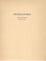 Denkmalpflege im Kanton Bern 1960/61
