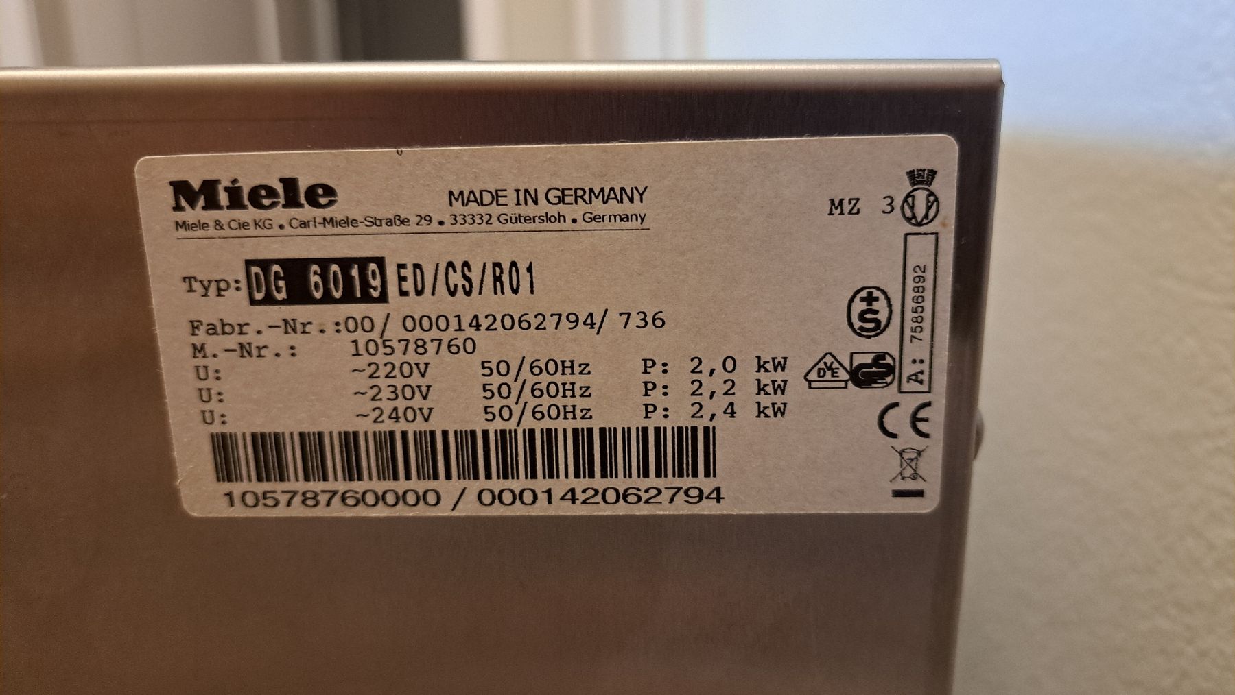 Miele Küchengeräte: Miele Dampfgarer DG 6019 – Gebraucht aus Subingen von berundi 2
