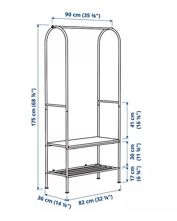 Ikea Garderobe: Schwarze Garderobe IKEA – Neu (gemäss Beschreibung) aus Zunzgen von Eva_Inimitable 1