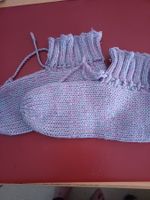 chaussons en tricot double épaisseur