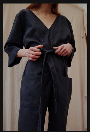 Jumpsuit - 100% leinen