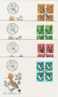 PJ Viererbl.Slg Jahrg. 1966-70 auf FDC (J229)