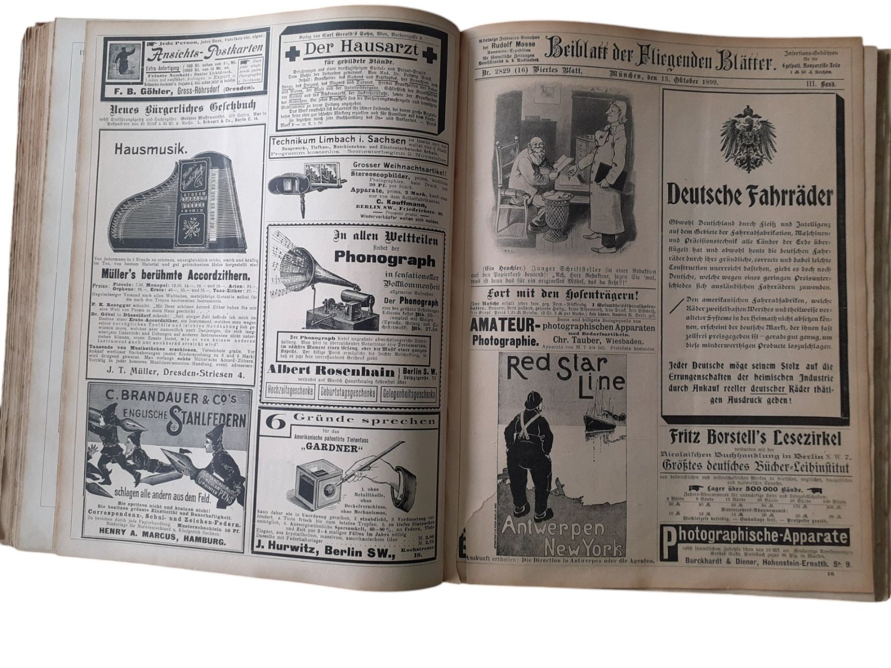 Libri: Fliegende Blätter Satirezeitschrift um 1850 – Usato da Mörschwil venduto da aik_x8mc 8