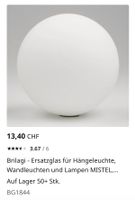 2x  Ersatzglas für Leuchten/ Lampen MISTEL/MILLA 15 cm