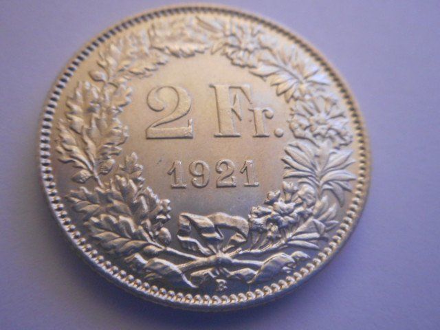 Tutti le monete: 2 Fr.  1921 unz – Nuovo (secondo la descrizione) da Kriegstetten venduto da pizlad2010