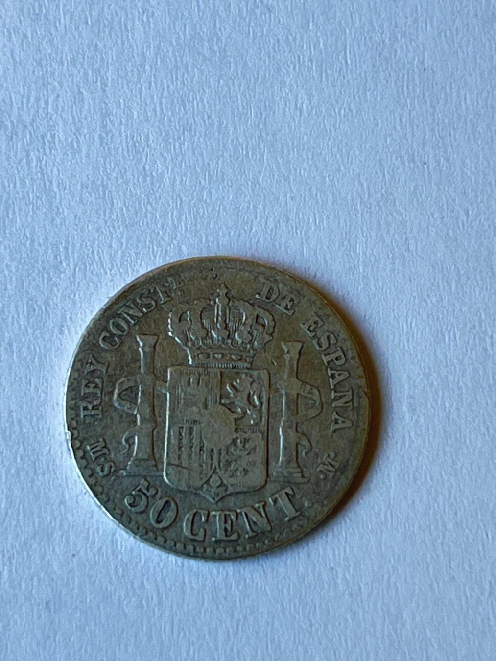 Tutti le monete: Spanien, Alfonso XII, 50 Centimos, 1881, Madrid, Silber, – Usato da ZUFIKON venduto da SULMI01 4