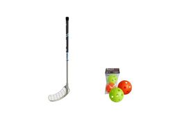 Aktion Cooler Stiga Unihockey Stock, 80cm, 2 Bälle, neu
