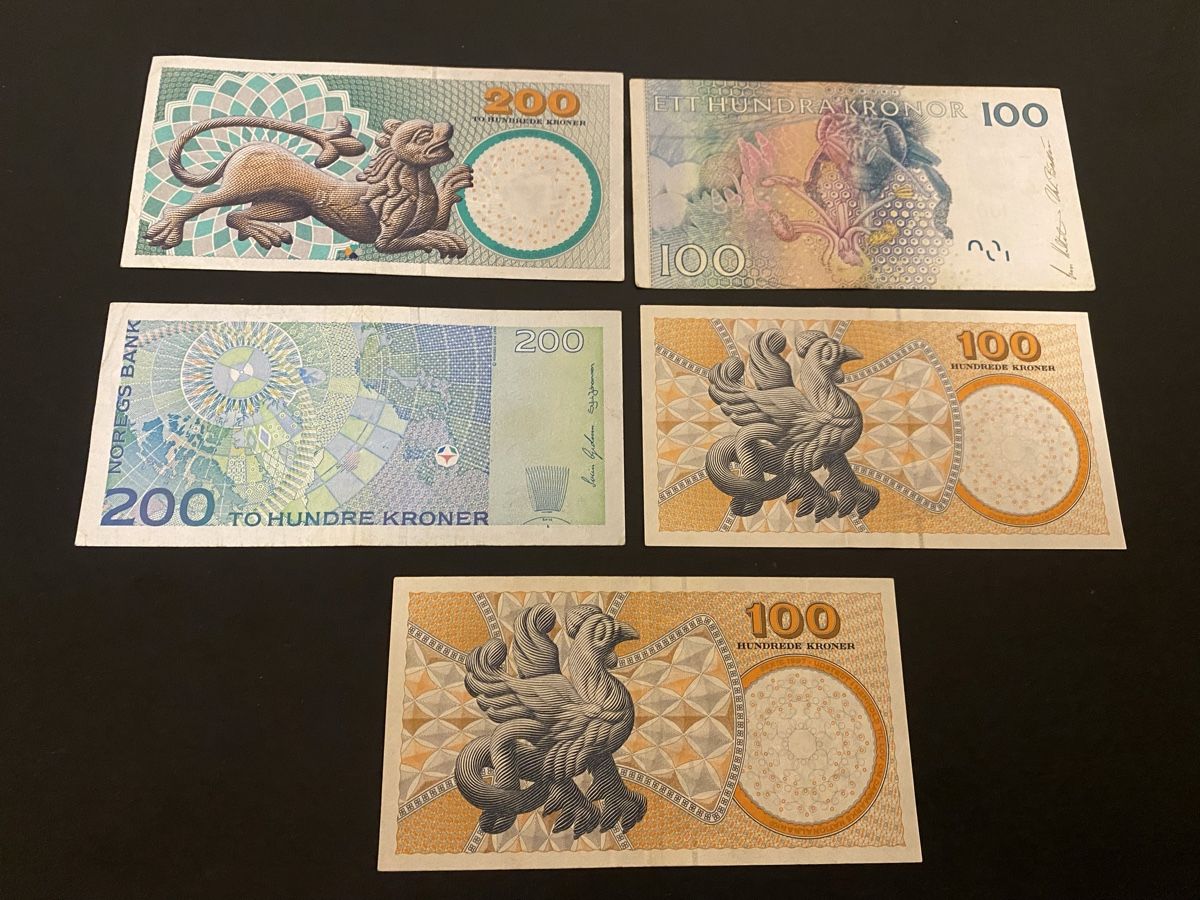 Banknoten: 5 Banknoten dinmarks – Gebraucht aus Dällikon von Woldbanknoten 2