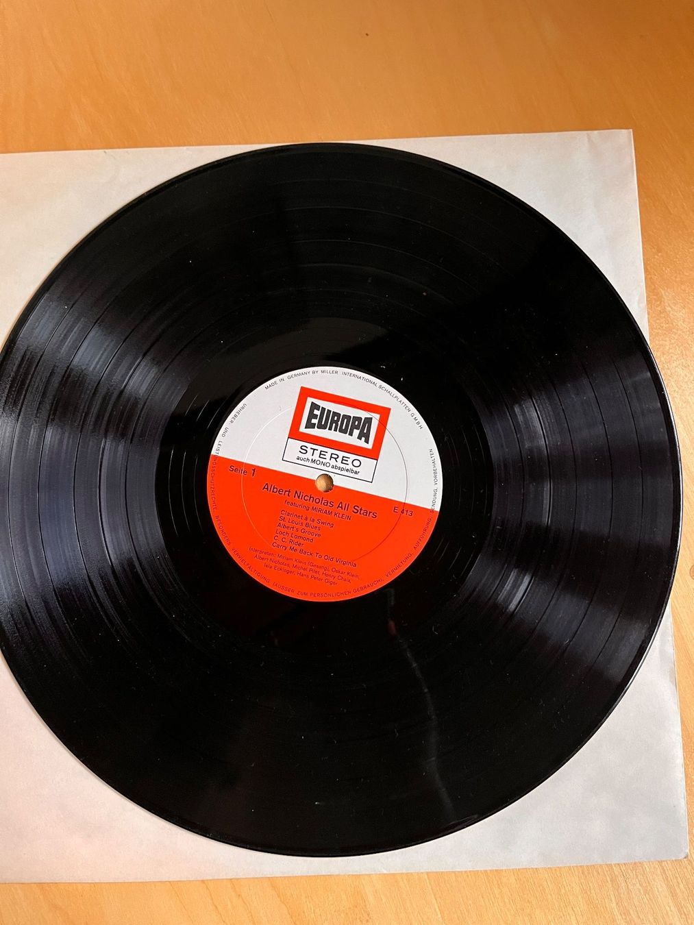 Dischi in vinile: Albert Nicholas Featuring Miriam Klein, Schallplatte – Usato da Rüdlingen venduto da Timber_11 2