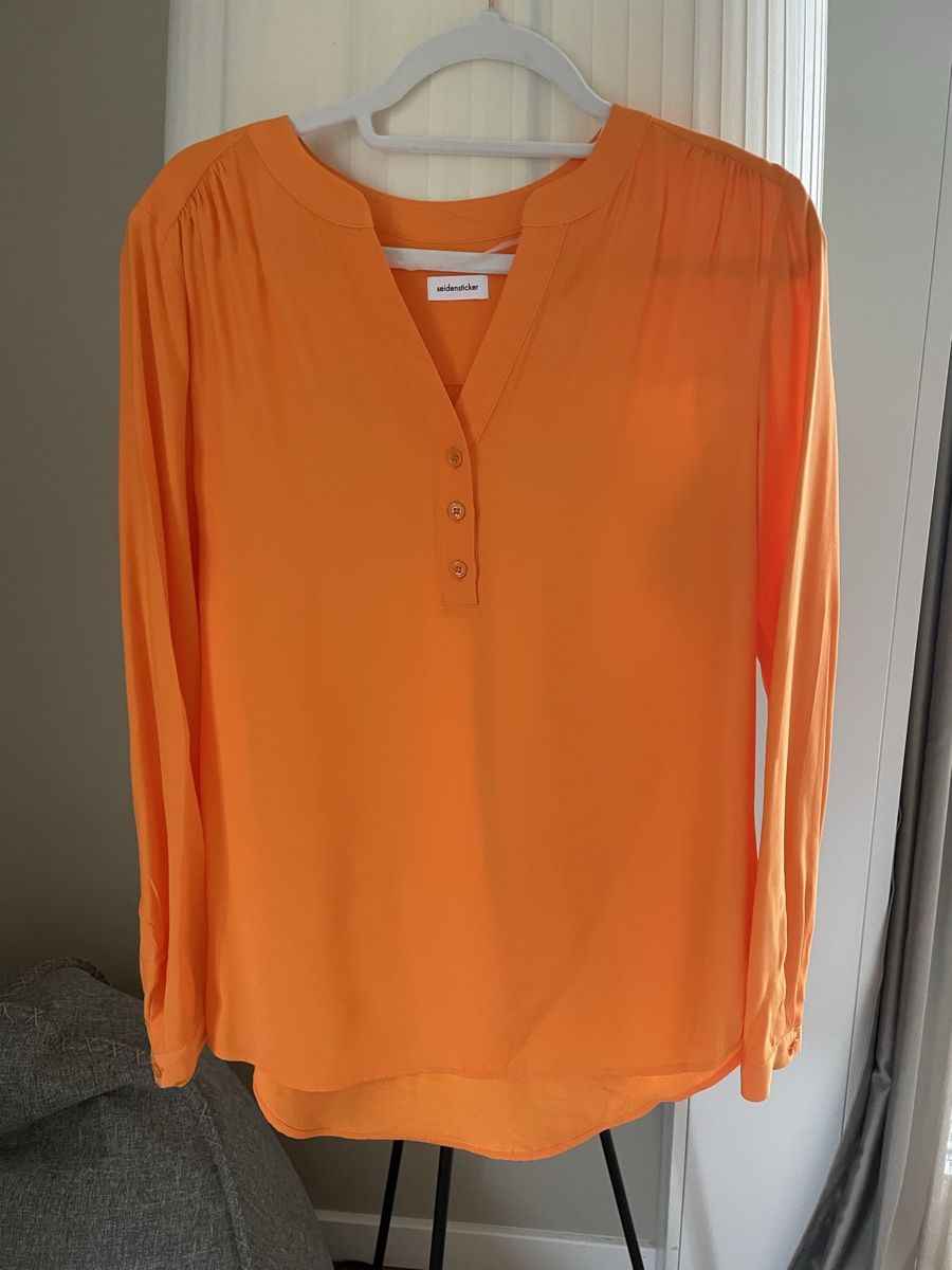 Camicette: Seidensticker Orange Blouse - Size 36 - NEw – Nuovo (secondo la descrizione) da Männedorf venduto da iza04 7