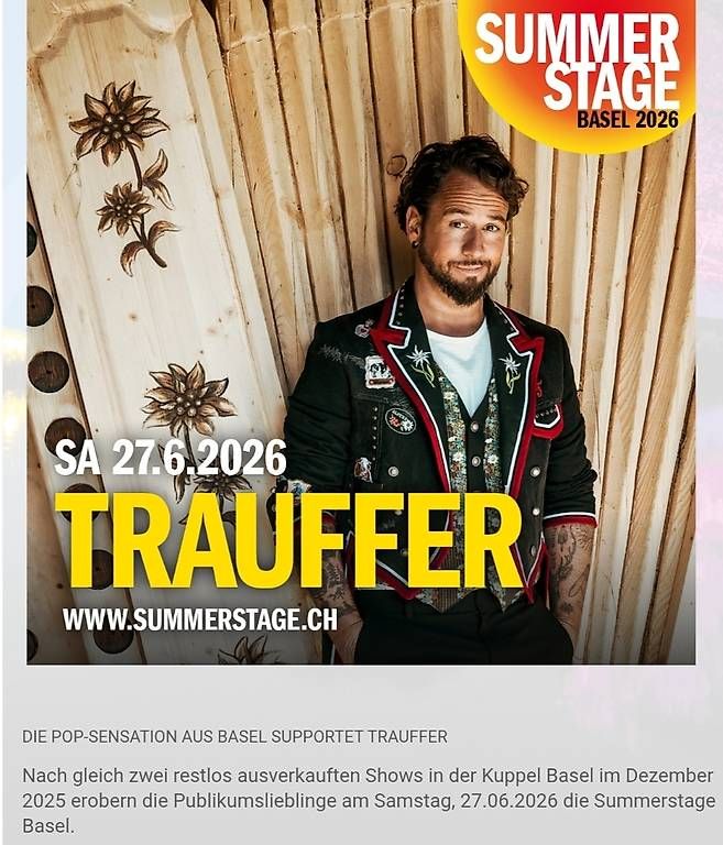 Biglietti: Trauffer 2 Tickets Samstag 27.6.2026 – Nuovo e nell'imballaggio originale da Rotkreuz venduto da planetlive