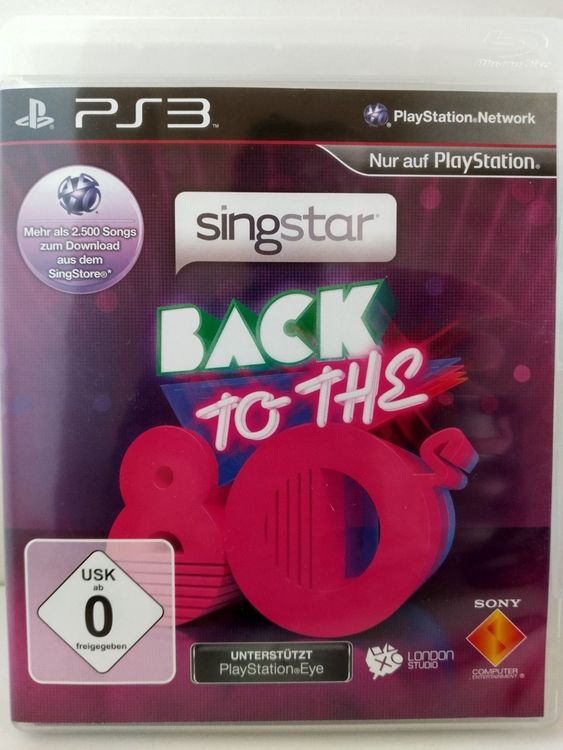 Singstar Back to the 80s sur PlayStation 3