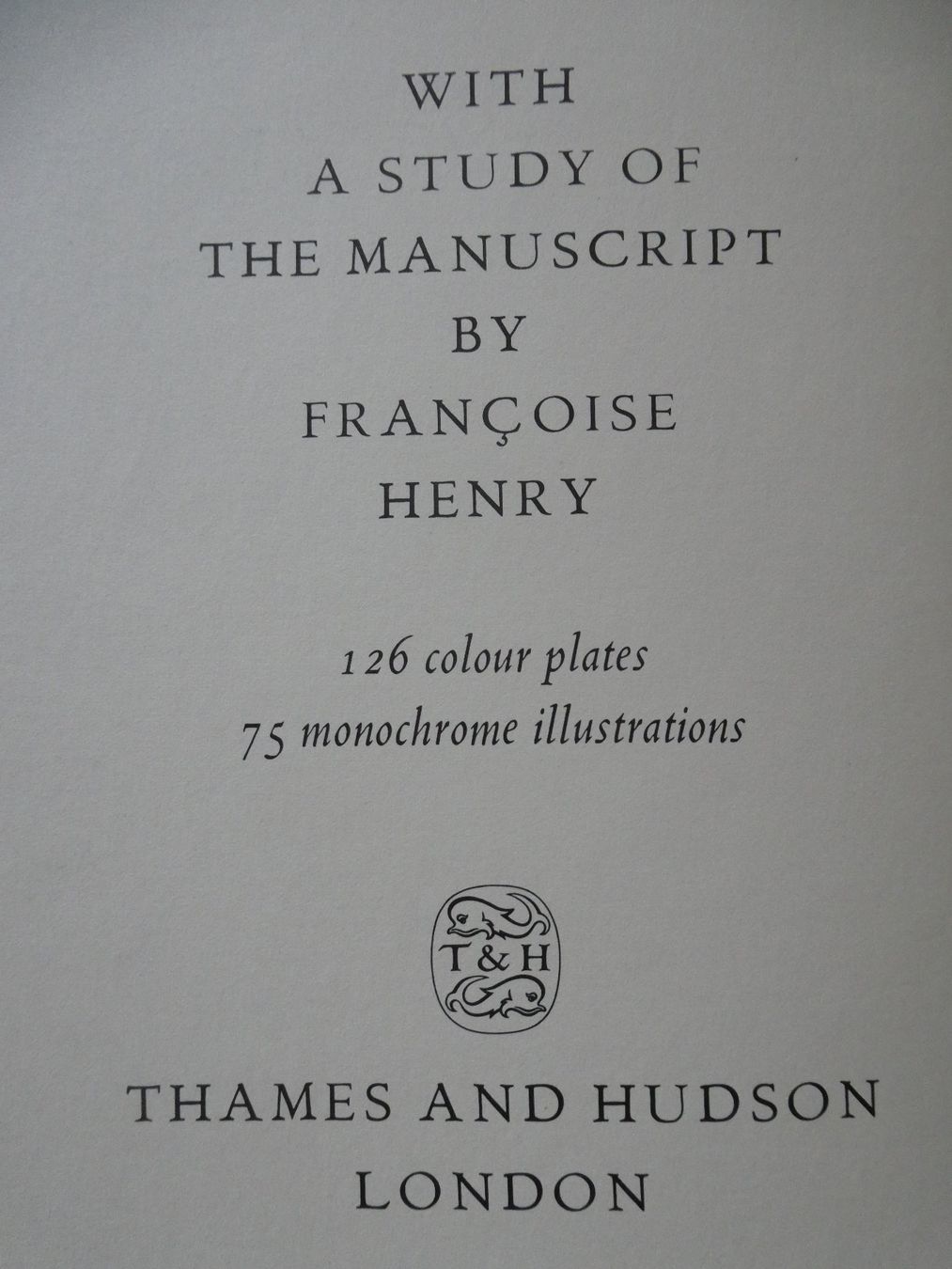 Libri: Buch von Kells Replika, Francoise Henry. – Usato da Zürich venduto da FA51 8