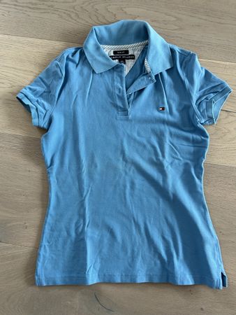 Polo Shirt kurzarm Tommy Hilfiger Gr. S hellblau türkis