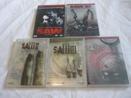 5x DVD Horror - SAW - unrated 1 2 3 4 6