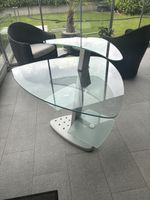 Designer-Eckschreibtisch / Computertisch aus Sicherheitsglas